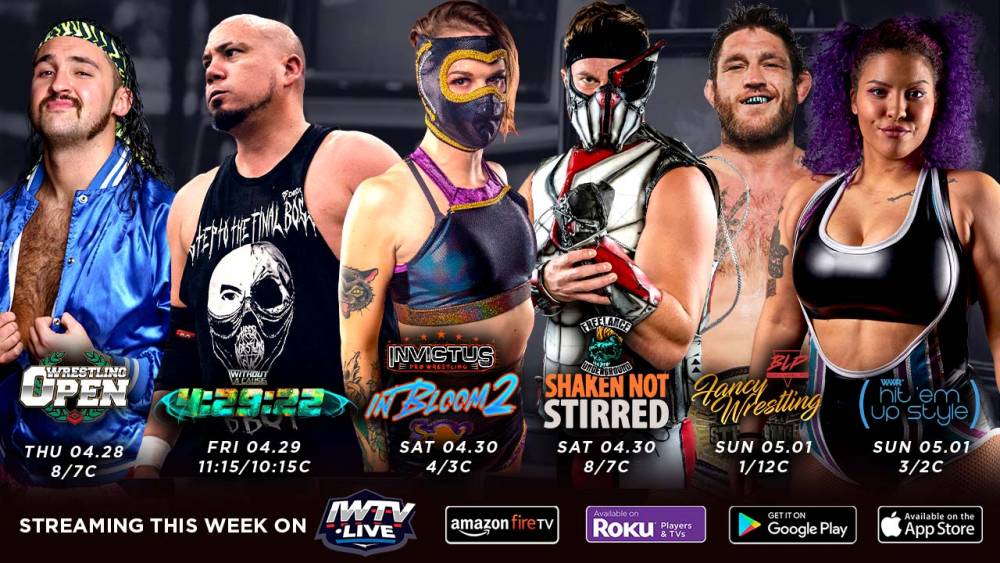MATCH GUIDE: Six Stream Week on IWTV features BLP, WWR+ & more!