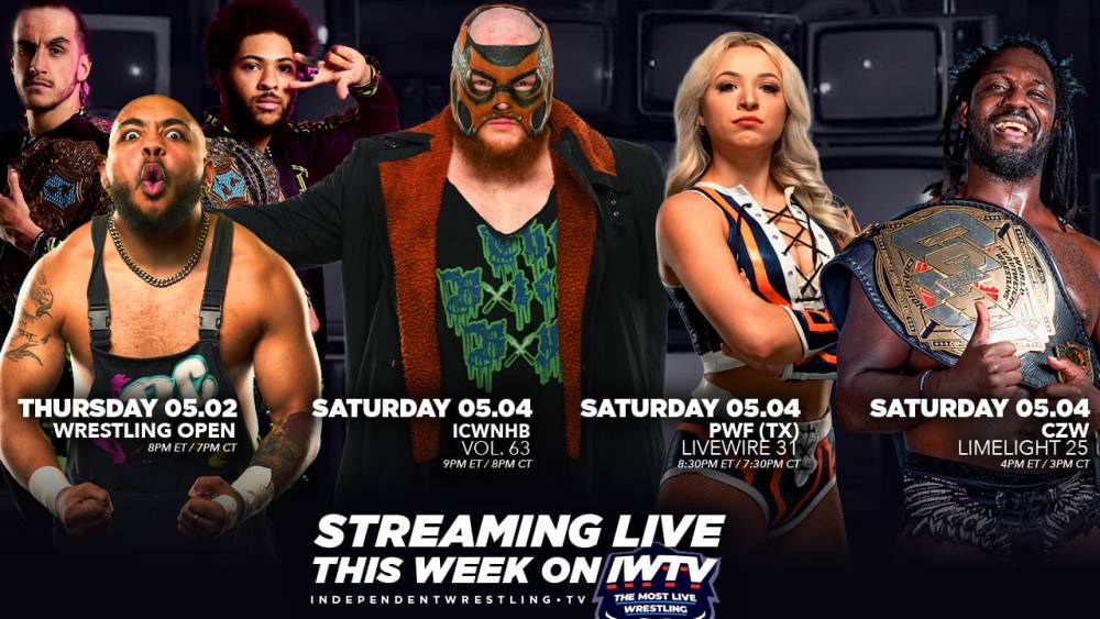 LIVE This Week On IWTV - Wrestling Open, ICW No Holds Barred & more!
