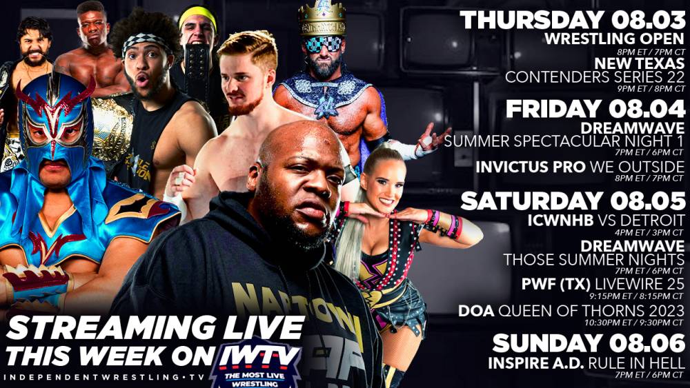 LIVE This Week On IWTV - Dreamwave Doubleheader, ICW No Holds Barred & more!