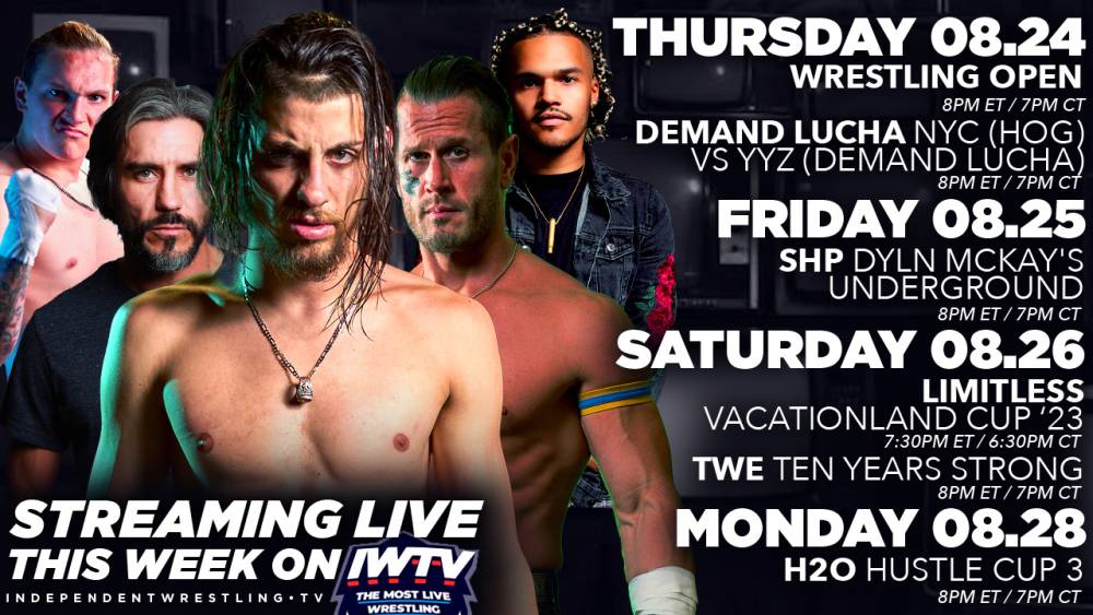 LIVE this Week on IWTV - Limitless' Vacationland Cup, TWE 10 Year Anniversary, SHP & more!