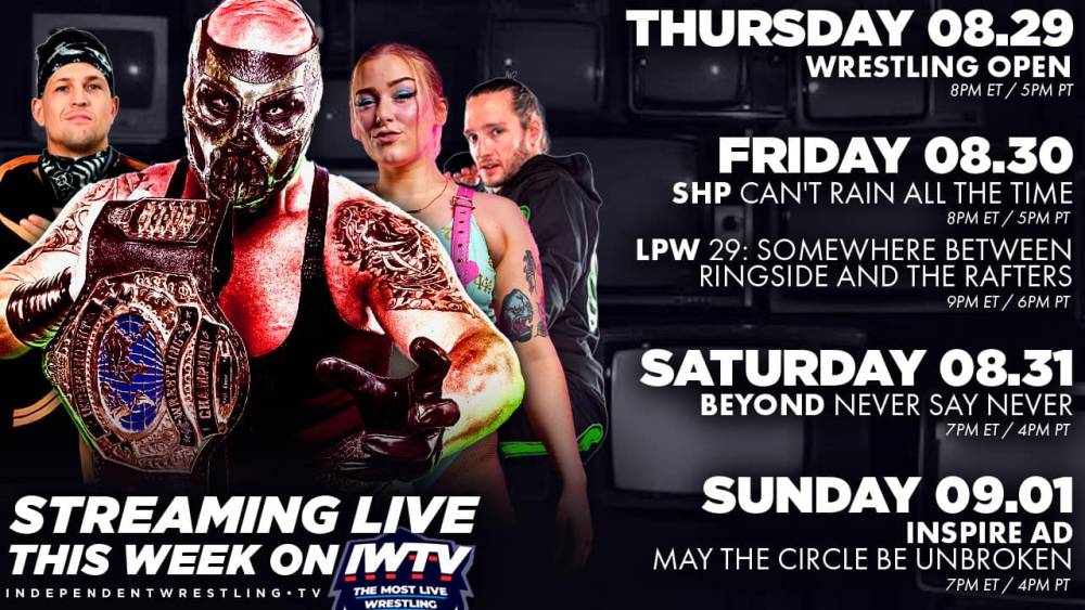 LIVE This Week On IWTV - Beyond, SHP, Inspire AD & more