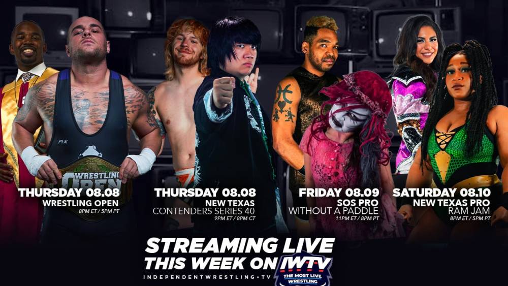 LIVE This Week On IWTV - Wrestling Open, New Texas Pro & more!