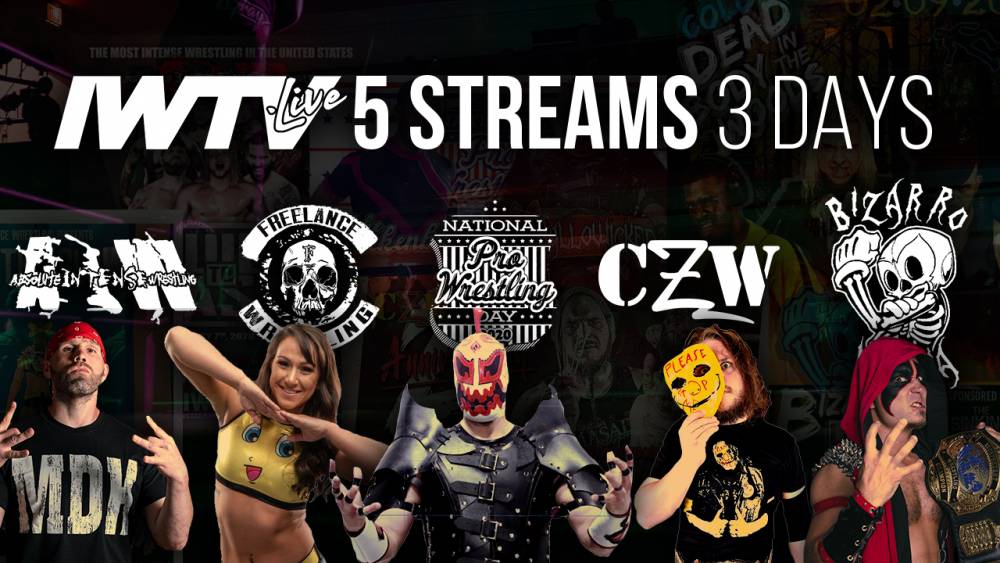 This Weekend On IWTV - 5 streams in 3 days!
