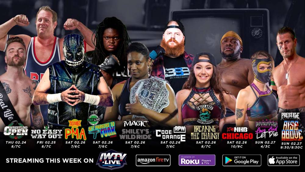 Match Guide: 10 Events Stream Live This Week On IWTV