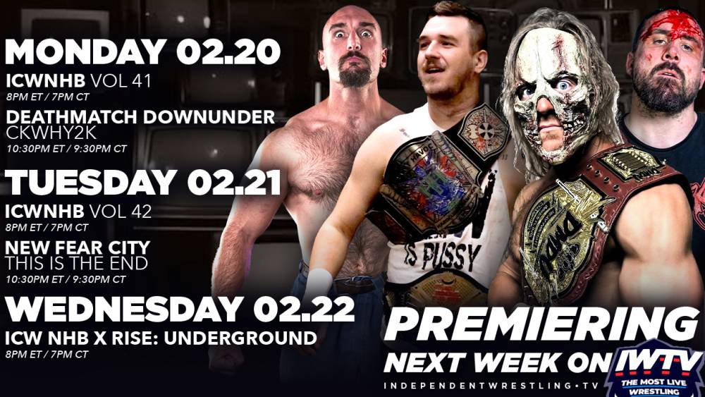 ICW No Holds Barred UK Series Premieres this week on IWTV