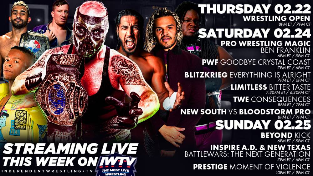 Ten Events Stream LIVE This Week On IWTV - Prestige, Beyond, Limitless & more!