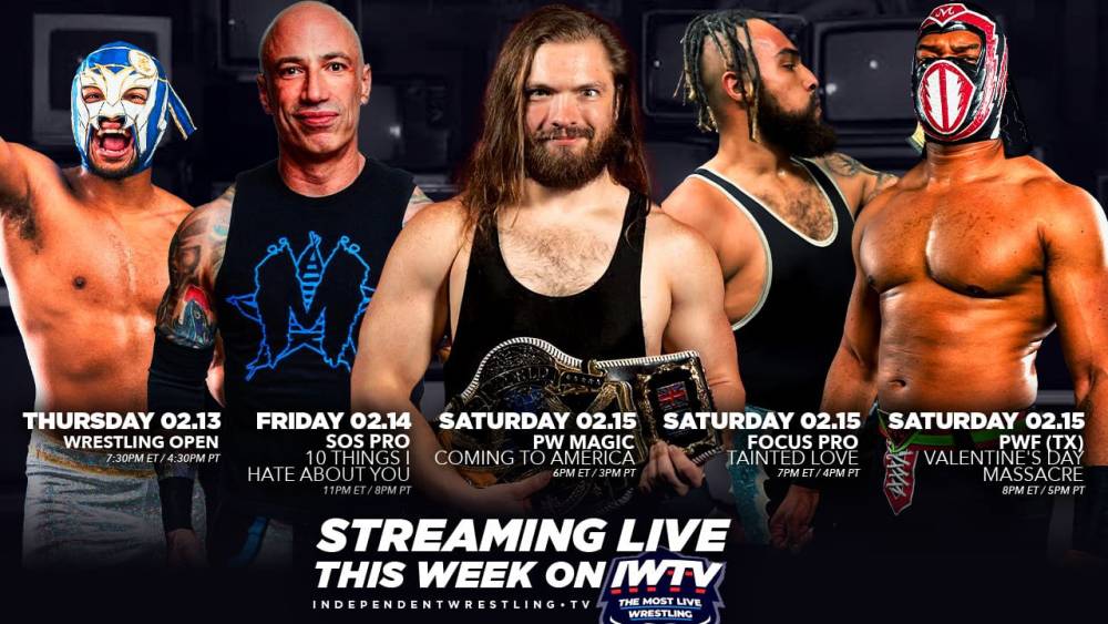 LIVE This Week On IWTV - Wrestling Open, SOS Pro Wrestling & more