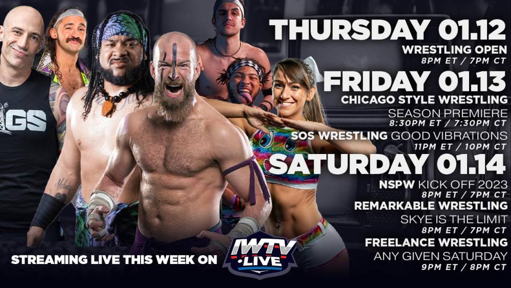 Live This Week On IWTV: Wrestling Open, Freelance & more!