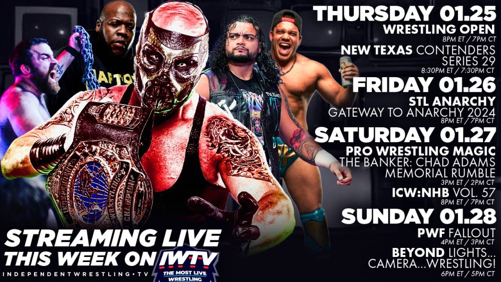 LIVE This Week On IWTV: ICW No Holds Barred, Beyond, St. Louis Anarchy & more!
