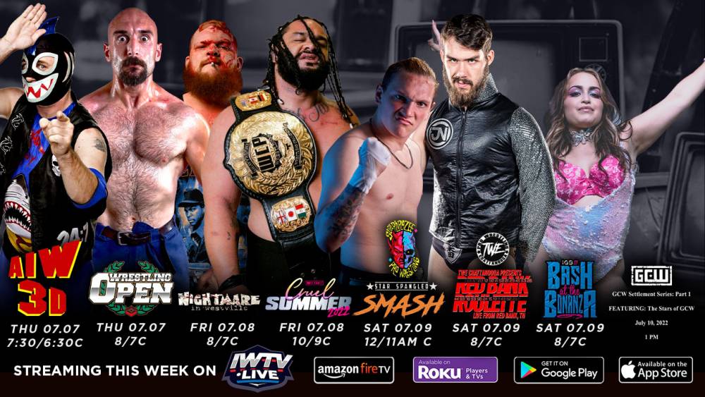 MATCH GUIDE: 8 stream weekend features AIW, West Coast Pro and more!