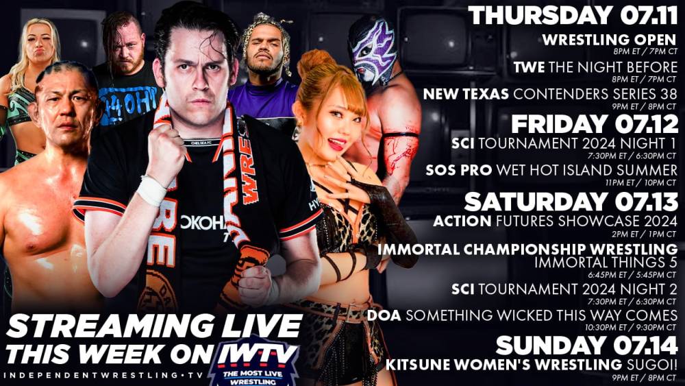 LIVE This Week On IWTV - Scenic City Invitational, DOA, Kitsune Women's Wrestling & more