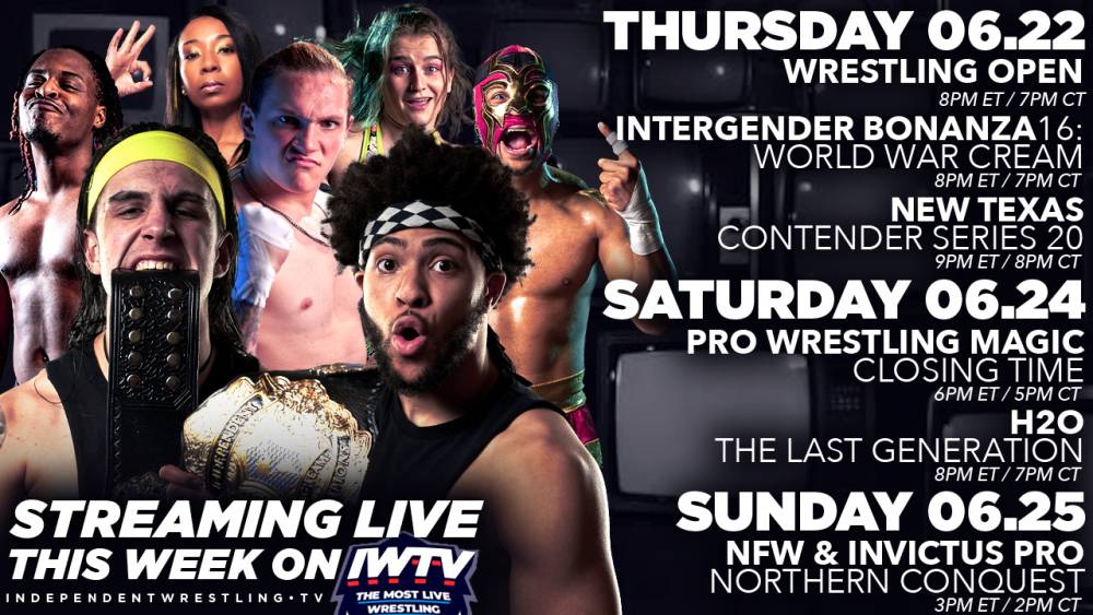 LIVE This Week On IWTV - H2O, Wrestling Open & more!