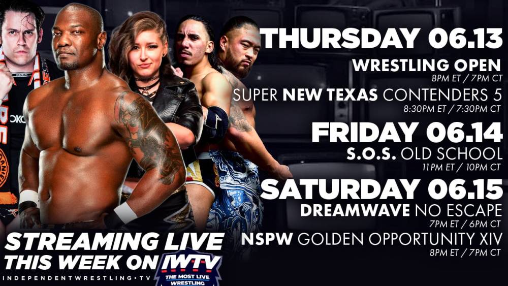 LIVE This Week On IWTV - Wrestling Open, Dreamwave & more!