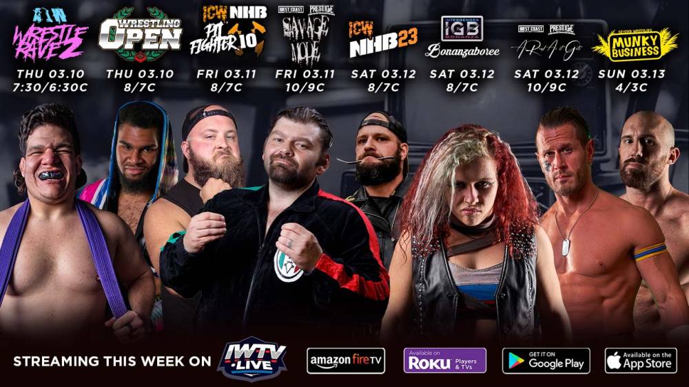 MATCH GUIDE: 7 Events Stream Live This Week On IWTV
