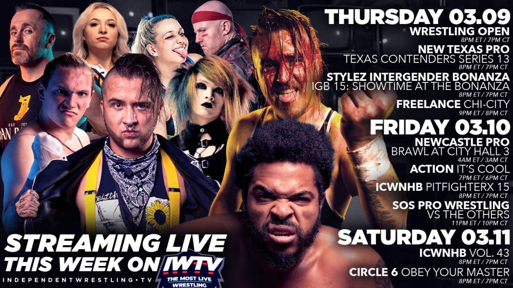 Live This Week On IWTV: ICW No Holds Barred, Freelance & more!