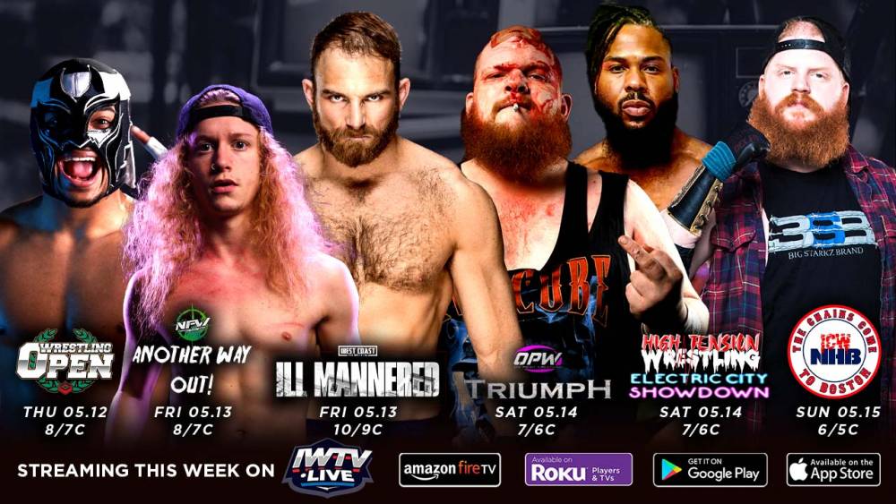 STREAMING LIVE THIS WEEK ON IWTV: West Coast Pro, ICW NHB and more!