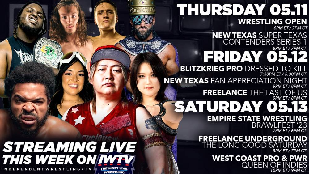 LIVE This Week On IWTV - Queen Of Indies, Freelance, New Texas Pro & more!