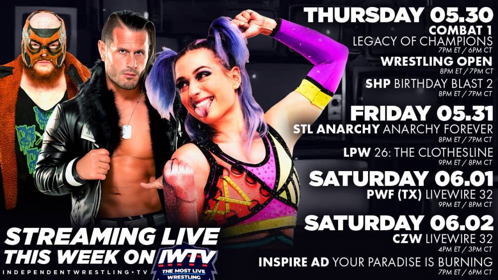 LIVE This Week On IWTV - SHP, St. Louis Anarchy, Inspire AD & more!