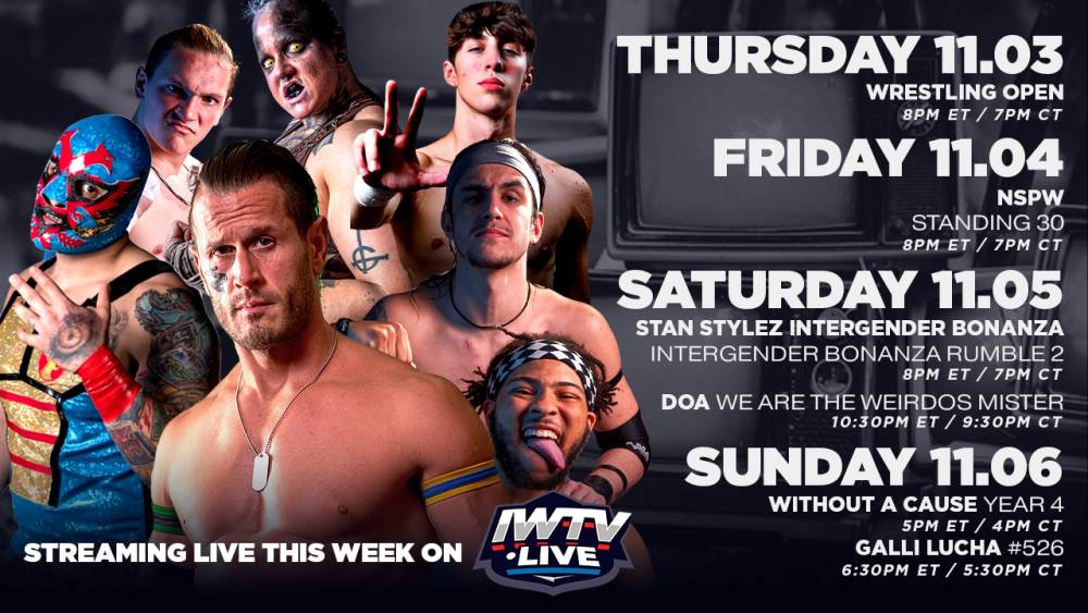 This Weekend On IWTV: Wrestling Open, Without A Cause and more!
