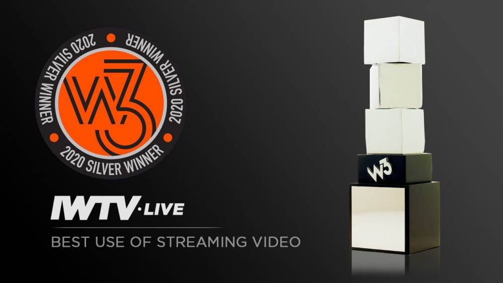 IWTV wins W3 Award "Best Use of Streaming Video"