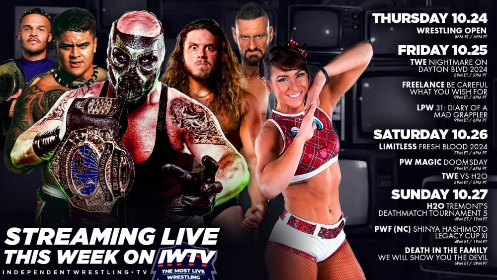 LIVE This Week On IWTV - H2O/TWE Weekend, Limitless, Freelance & more