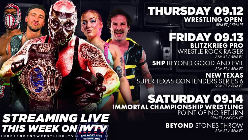 LIVE This Week On IWTV - Blitzkrieg Pro, SHP & more!