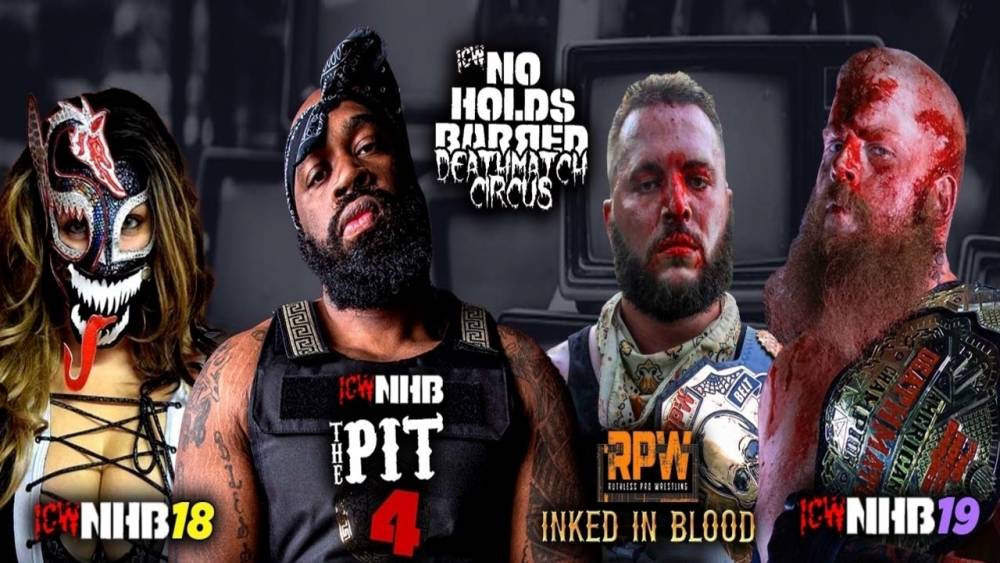 This Weekend On IWTV - ICW No Holds Barred Deathmatch Circus